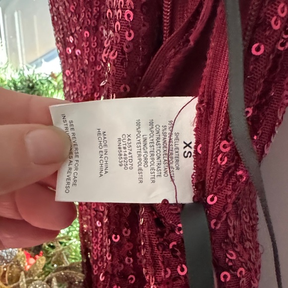Xtraordinary Wine Sequin Maxi Dress - Picture 4 of 4